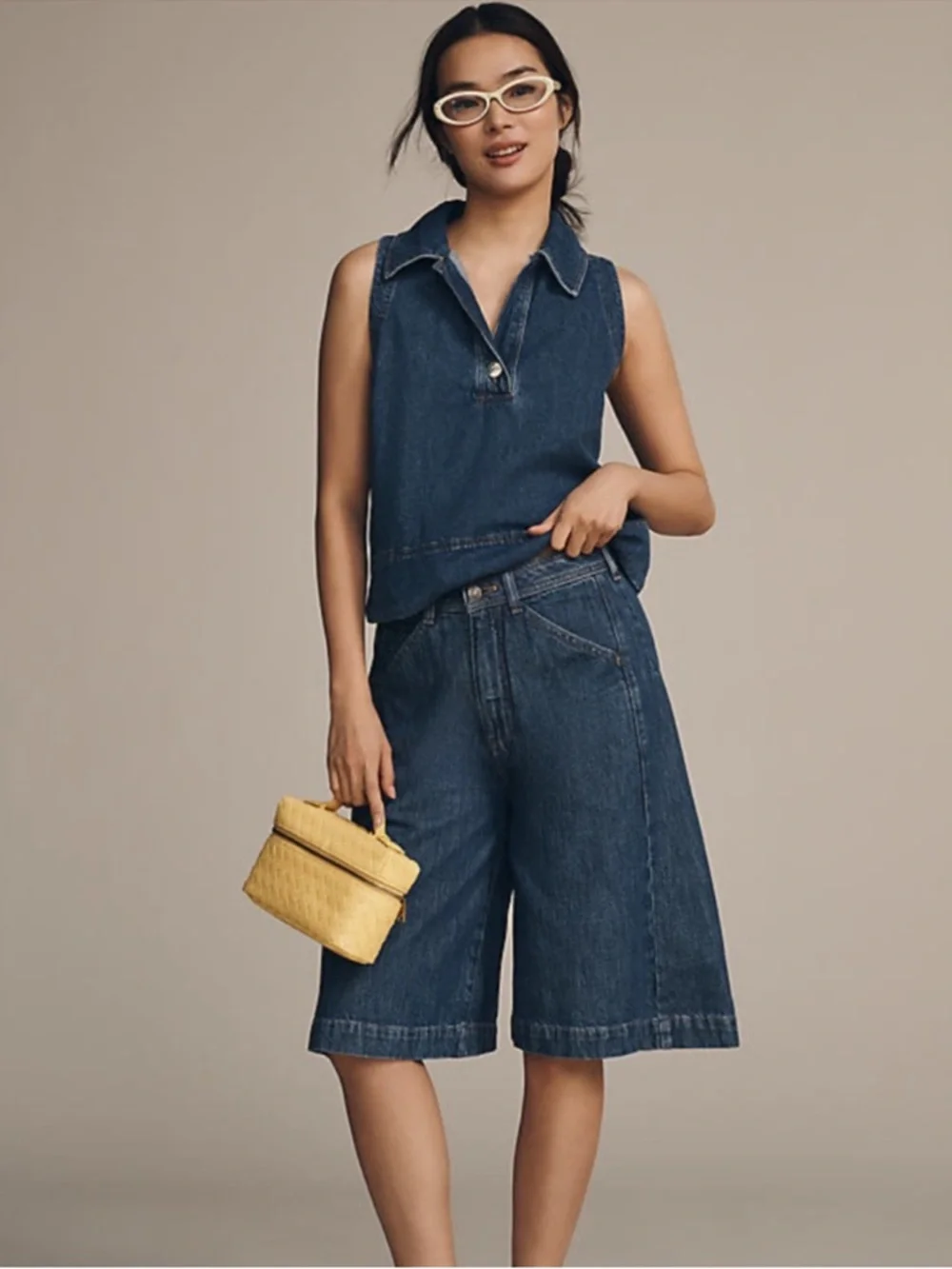 Anthropologie x Pilcro Mid-Rise Culottes Size 25 NWT - Picture 3 of 13